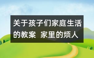 關于孩子們家庭生活的教案  家里的煩人事教案
