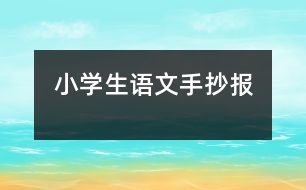 小學(xué)生語文手抄報(bào)