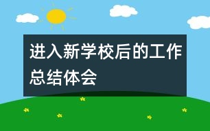 進入新學校后的工作總結體會