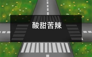 酸甜苦辣