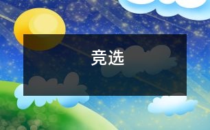 競(jìng)選