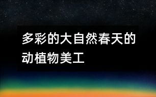 多彩的大自然——春天的動、植物（美工）