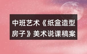中班藝術(shù)《紙盒造型房子》美術(shù)說(shuō)課稿案例反思
