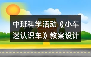 中班科學(xué)活動《小車迷認(rèn)識車》教案設(shè)計(jì)反思