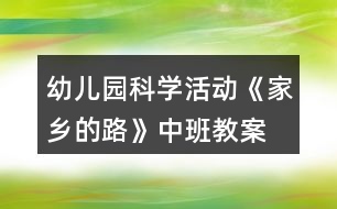 幼兒園科學活動《家鄉(xiāng)的路》中班教案