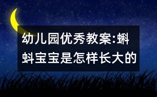 幼兒園優(yōu)秀教案:蝌蚪寶寶是怎樣長大的　（中班科學(xué)活動）