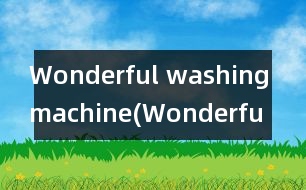 Wonderful washing machine(“Wonderful”牌洗衣機),Wonderful w