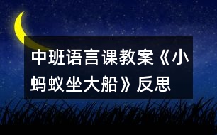 中班語(yǔ)言課教案《小螞蟻?zhàn)蟠贩此?></p>										
													<h3>1、中班語(yǔ)言課教案《小螞蟻?zhàn)蟠贩此?/h3><p><strong>【活動(dòng)目標(biāo)】</strong></p><p>　　1、引導(dǎo)幼兒講述畫(huà)面內(nèi)容，掌握和理解兒歌內(nèi)容，并進(jìn)行認(rèn)讀。</p><p>　　2、培養(yǎng)幼兒對(duì)漢字的興趣以及體會(huì)和同伴合作的愉快。</p><p>　　3、通過(guò)多媒體教學(xué)，初步理解故事內(nèi)容，記住故事的主要情節(jié)。</p><p>　　4、萌發(fā)對(duì)文學(xué)作品的興趣。</p><p><strong>【活動(dòng)準(zhǔn)備】</strong></p><p>　　1、多媒體課件一套。</p><p>　　2、《美麗的幼兒園》圖書(shū)若干，數(shù)量為幼兒人數(shù)的一半。</p><p>　　3、兒歌錄音磁帶;錄音機(jī)一臺(tái)。</p><p><strong>【活動(dòng)過(guò)程】</strong></p><p>　　1、出示背景畫(huà)，引起幼兒的興趣。</p><p>　　師：今天老師請(qǐng)來(lái)一位朋友，你們看，它是誰(shuí)呀?(背景圖上出現(xiàn)螞蟻問(wèn))</p><p>　　幼A：螞蟻。</p><p>　　幼B：一只小螞蟻。</p><p>　　師：對(duì)是螞蟻。(邊說(shuō)邊在螞蟻圖旁出示詞語(yǔ)“螞蟻”)</p><p>　　師：小螞蟻呀要給我們講一個(gè)故事，聽(tīng)，他在講些什么呢?</p><p>　　2、幼兒聽(tīng)錄音：兒歌《小螞蟻?zhàn)蟠?/p><p>　　(評(píng)析：背景動(dòng)畫(huà)的出現(xiàn)，能吸引幼兒的注意力，激發(fā)他們學(xué)習(xí)的欲望。引出兒歌內(nèi)容時(shí)我將他設(shè)置成了一個(gè)小懸念：聽(tīng)，他在講些什么呢?再次抓住幼兒的注意力，調(diào)動(dòng)他們想象的積極性、主動(dòng)性，后以螞蟻?zhàn)允龅男问阶層變航鈨焊璧膬?nèi)容，也為后面的學(xué)習(xí)作好準(zhǔn)備。)</p><p>　　3、引導(dǎo)幼兒講述畫(huà)面內(nèi)容(結(jié)合幼兒回答進(jìn)行課件演示)</p><p>　　(1)師：小螞蟻說(shuō)他在干什么?</p><p>　　幼A：小螞蟻說(shuō)他坐在一只大船上。</p><p>　　幼B：小螞蟻說(shuō)他坐大船。</p><p>　　師：小螞蟻呀坐的是大船，我們來(lái)看看他坐上大船神氣不神氣。(課件演示，并出示“小螞蟻，坐大船?！?</p><p>　　師：我們一起來(lái)讀讀這句話。(幼兒齊讀“小螞蟻，坐大船?！?</p><p>　　(2)師：請(qǐng)小朋友仔細(xì)看圖，你知道小螞蟻的大船在什么地方行駛呀?大家可以一桌上的幾個(gè)小朋友相互說(shuō)說(shuō)看。(先交流后提問(wèn))</p><p>　　幼A：大船在河里行駛。</p><p>　　幼B：大船在池塘里行駛。</p><p>　　幼C：大船在小溪中行駛。</p><p>　　師：大家說(shuō)的都不錯(cuò)，不過(guò)剛才小螞蟻?zhàn)詡€(gè)說(shuō)的是“順著溪流駛向前?！?同時(shí)也示這句話)“溪流”跟“小溪”差不多。有誰(shuí)知道這里的“駛向前”是什么意思嗎?(理解詞語(yǔ)意思)我們把這句話也一起來(lái)讀一讀。</p><p>　　(3)師：大家都知道小螞蟻有一只大船，那你知不知道小螞蟻的這只是用什么做成的呢?</p><p>　　幼A：是用花瓣做的。</p><p>　　幼B：它是一片小花瓣。</p><p>　　師：對(duì)了，小螞蟻的這只大船原來(lái)只是一片小花瓣，(出示：要問(wèn)大船有多大，原來(lái)是片小花瓣。)對(duì)于一只小螞蟻而言，小花瓣也可算得上是一只大船了是不是，有趣不有趣?我們把這兩句也來(lái)讀一讀。</p><p>　　(4)小結(jié)：原來(lái)小螞蟻給我們講了他坐船旅游的故事，他坐上大船在溪流中行駛，多么的開(kāi)心，多么快樂(lè)，而這只大船也只不過(guò)是一片小花瓣，小螞蟻擁有這么一只大船，覺(jué)得是一種幸福，所以他把這個(gè)故事講給我們聽(tīng)，和我們一起分享他的快樂(lè)，你們替他高興嗎?</p><p>　　(評(píng)析：以多種提問(wèn)的形式，結(jié)合生動(dòng)形象的課件演示，幫助幼兒觀察畫(huà)面，，進(jìn)一步了解兒歌的內(nèi)容，并進(jìn)行完整的講述。在學(xué)習(xí)理解第二句“順著溪流駛向前”時(shí)，采用相互說(shuō)說(shuō)的方式，讓幼兒共同討論，交流，充分調(diào)動(dòng)幼兒的參與性，體現(xiàn)幼兒的主體性，同時(shí)也體會(huì)到了合作時(shí)的愉快。)</p><p>　　4、兩兩合作，認(rèn)讀兒歌</p><p>　　師：小螞蟻把這個(gè)故事用兒歌的形式告訴了我們，我們?cè)賮?lái)認(rèn)一認(rèn)，記住這首兒歌，幫小螞蟻把這個(gè)故事說(shuō)給更多的人知道好嗎?</p><p>　　(鼓勵(lì)幼兒兩兩合作，同看一冊(cè)《美麗的幼兒園》，以互相合作閱讀的形式開(kāi)展活動(dòng)，認(rèn)讀兒歌，教師可巡回指導(dǎo)。)</p><p>　　5、集體念兩遍后，鼓勵(lì)幼兒進(jìn)行表演(幼兒表演朗讀時(shí)，教師可再次演示課件，幫助幼兒記憶。)</p><p>　　6、總結(jié)全課，結(jié)束活動(dòng)。</p><p><strong>附兒歌：《小螞蟻?zhàn)蟠?/strong></p><p>　　小螞蟻，坐大船，</p><p>　　順著溪流駛向前。</p><p>　　要問(wèn)大船有多大，</p><p>　　原來(lái)是片小花瓣。</p><p><strong>教學(xué)反思：</strong></p><p>　　此次活動(dòng)圓滿結(jié)束!活動(dòng)前我為幼兒創(chuàng)設(shè)了寬松自由的活動(dòng)氛圍，讓幼兒在寬松自由的氛圍中輕松獲得鍛煉與提高?；顒?dòng)過(guò)程中，幼兒表現(xiàn)的積極主動(dòng)，都能用較完整的語(yǔ)言回答老師提出的問(wèn)題，并能主動(dòng)與同伴交流。</p><h3>2、中班語(yǔ)言課教案《小螞蟻?zhàn)嚒泛此?/h3><p><strong>活動(dòng)目標(biāo)：</strong></p><p>　　1、熟悉故事內(nèi)容，理解小螞蟻為熊婆婆讓座的有趣情節(jié)。</p><p>　　2、學(xué)說(shuō)短句“熊婆婆，來(lái)我這兒坐”。</p><p>　　3、使幼兒懂得尊敬、照顧老人。</p><p>　　4、引導(dǎo)幼兒細(xì)致觀察畫(huà)面，激發(fā)幼兒的想象力。</p><p>　　5、萌發(fā)對(duì)文學(xué)作品的興趣。</p><p><strong>活動(dòng)重、難點(diǎn)：</strong></p><p>　　1、理解故事內(nèi)容，學(xué)說(shuō)短句“熊婆婆，來(lái)我這兒坐”。</p><p>　　2、知道尊敬長(zhǎng)輩，待人熱情。</p><p><strong>活動(dòng)準(zhǔn)備：</strong></p><p>　　1、經(jīng)驗(yàn)準(zhǔn)備：幼兒已有的坐車經(jīng)驗(yàn)。</p><p>　　2、材料準(zhǔn)備：小羊、小狗、小猴、小豬、熊婆婆的頭飾，PPT課件。</p><p><strong>活動(dòng)過(guò)程：</strong></p><p>　　(一)歌曲導(dǎo)入，引出話題</p><p>　　1、師：今天老師給小朋友們帶來(lái)了一首好聽(tīng)的歌曲，讓我們一塊來(lái)聽(tīng)一下吧!(播放《螞蟻搬豆》音樂(lè))</p><p>　　師：小朋友能聽(tīng)出歌曲中唱的是什么動(dòng)物呢?</p><p>　　幼：小螞蟻。</p><p>　　2、師：欣賞完了《螞蟻搬豆》的歌曲，老師還給小朋友們帶了一個(gè)關(guān)于小螞蟻的故事。</p><p>　　教師出示PPT課件，講《小螞蟻?zhàn)嚒返墓适隆?/p><p>　　(二)教師邊操作PPT，邊分段講故事，鼓勵(lì)幼兒參與故事情節(jié)，引發(fā)幼兒興趣</p><p>　　1、教師講述故事的前兩段，幼兒認(rèn)真傾聽(tīng)。(教師講故事：小螞蟻在汽車站爬上了公共汽車……到森林的湖邊游玩。)</p><p>　　師：公共汽車?yán)锒甲男┬?dòng)物?</p><p>　　幼：小羊、小狗、小猴、小豬。</p><p>　　師：小朋友們?nèi)ド謺?huì)干什么呢?</p><p>　　幼：采蘑菇、玩耍、找朋友……</p><p>　　師：嘀嘀——汽車開(kāi)了，小朋友們想跟他們一塊開(kāi)車到森林里去玩嗎?</p><p>　　幼：想!(當(dāng)汽車開(kāi)起來(lái)時(shí)，引導(dǎo)幼兒共同模仿小汽車開(kāi)車的動(dòng)作，感受故事氛圍。)</p><p>　　2、教師講故事第三段(教師講故事：汽車開(kāi)到了半路的車站，上來(lái)了熊婆婆……大家都想把自己的座位讓給熊婆婆。)</p><p>　　(1)學(xué)說(shuō)短句“熊婆婆，來(lái)我這兒坐”。</p><p>　　師：小朋友們，現(xiàn)在沒(méi)有空余的座位了，熊婆婆年紀(jì)大了沒(méi)地方坐呢!如果你在車上會(huì)怎么做?</p><p>　　幼：給熊婆婆讓座……</p><p>　　師：讓我們看一下故事中的小動(dòng)物們是怎么說(shuō)的呢?</p><p>　　幼：熊婆婆，來(lái)我這兒坐!</p><p>　　師：讓我們一塊來(lái)學(xué)一學(xué)小動(dòng)物們是怎么說(shuō)的吧!</p><p>　　幼：熊婆婆，來(lái)我這兒坐!</p><p>　　(2)學(xué)習(xí)讓座動(dòng)作。</p><p>　　3、教師講后續(xù)部分的故事。(熊婆婆說(shuō)：“你們都是好孩子，謝謝你們?！值搅?，大家快快樂(lè)樂(lè)地下車了。)</p><p>　　師：熊婆婆坐到小螞蟻的座位上，卻不見(jiàn)小螞蟻了。小朋友們知道小螞蟻去哪了嗎?</p><p>　　幼：熊婆婆的頭上、肩上、腿上……</p><p>　　(三)完整的講故事</p><p>　　1、教師邊播放ppt邊講故事，請(qǐng)幼兒完整聽(tīng)故事。</p><p>　　2、提問(wèn)：聽(tīng)完這個(gè)故事，你最喜歡故事里的哪只動(dòng)物，為什么?</p><p>　　小結(jié)：教育幼兒平時(shí)要尊敬、照顧老人和長(zhǎng)輩，待人要熱情。</p><p>　　(四)創(chuàng)設(shè)情境，組織幼兒討論</p><p>　　如果你在公共汽車上看到有老奶奶或是老爺爺上來(lái)了，而且座位都坐滿了，你會(huì)怎么做?</p><p>　　(五)游戲：開(kāi)汽車</p><p>　　教師扮演熊婆婆，小朋友們扮演故事中的小羊、小狗、小猴、小豬、小螞蟻，小椅子當(dāng)做汽車，聽(tīng)音樂(lè)開(kāi)汽車，練習(xí)說(shuō)短句：熊婆婆，來(lái)我這兒坐!</p><p>　　(六)活動(dòng)延伸</p><p>　　將頭飾道具投放到表演區(qū)組織幼兒完整的表演故事《小螞蟻?zhàn)嚒罚龑?dǎo)幼兒欣賞并學(xué)會(huì)唱歌曲《讓座》。</p><p><strong>教學(xué)反思</strong></p><p>　　活動(dòng)的主要目標(biāo)是讓幼兒通過(guò)故事的情節(jié)，感知小螞蟻?zhàn)鹁撮L(zhǎng)輩的行為美以及與同伴友好相處的快樂(lè)情感?；顒?dòng)的中，我在指導(dǎo)幼兒梳理故事前半部分內(nèi)容時(shí)，拿著熊婆婆的圖片提問(wèn)：“熊婆婆上車了，可是座位全坐滿了，怎么辦呢?”接著提出問(wèn)題讓幼兒討論并學(xué)習(xí)讓座的動(dòng)作：“那小動(dòng)物們看見(jiàn)熊婆婆上車是怎么做的?誰(shuí)來(lái)學(xué)一學(xué)?” 又在此基礎(chǔ)上進(jìn)行道德延伸：如果當(dāng)時(shí)上車的是一位老爺爺或者抱小孩的阿姨，我們又該怎樣說(shuō)怎么做呢?活動(dòng)的最后，我進(jìn)行一個(gè)游戲“讓座”，讓幼兒在游戲中鞏固今天的目標(biāo)，并學(xué)說(shuō)“某某某，來(lái)我這兒坐”，加強(qiáng)對(duì)幼兒的禮貌教育，突破了重難點(diǎn)。</p><h3>3、中班語(yǔ)言課教案《水果屋》含反思</h3><p><strong>【活動(dòng)目標(biāo)】</strong></p><p>　　1、能圍繞