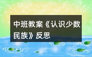 中班教案《認識少數(shù)民族》反思