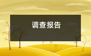 調查報告