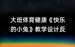 大班體育健康《快樂(lè)的小兔》教學(xué)設(shè)計(jì)反思