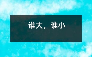 誰(shuí)大，誰(shuí)小