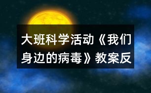 大班科學活動《我們身邊的病毒》教案反思