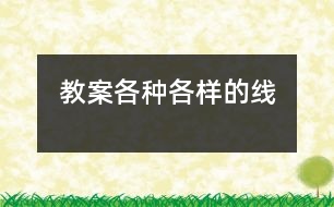 教案各種各樣的線