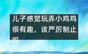 兒子感覺玩弄小雞雞很有趣，該嚴厲制止嗎