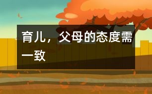 育兒，父母的態(tài)度需一致