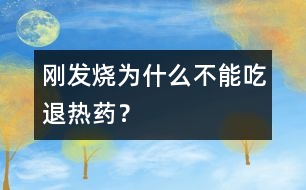 剛發(fā)燒為什么不能吃退熱藥？