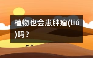 植物也會患腫瘤(liú)嗎？